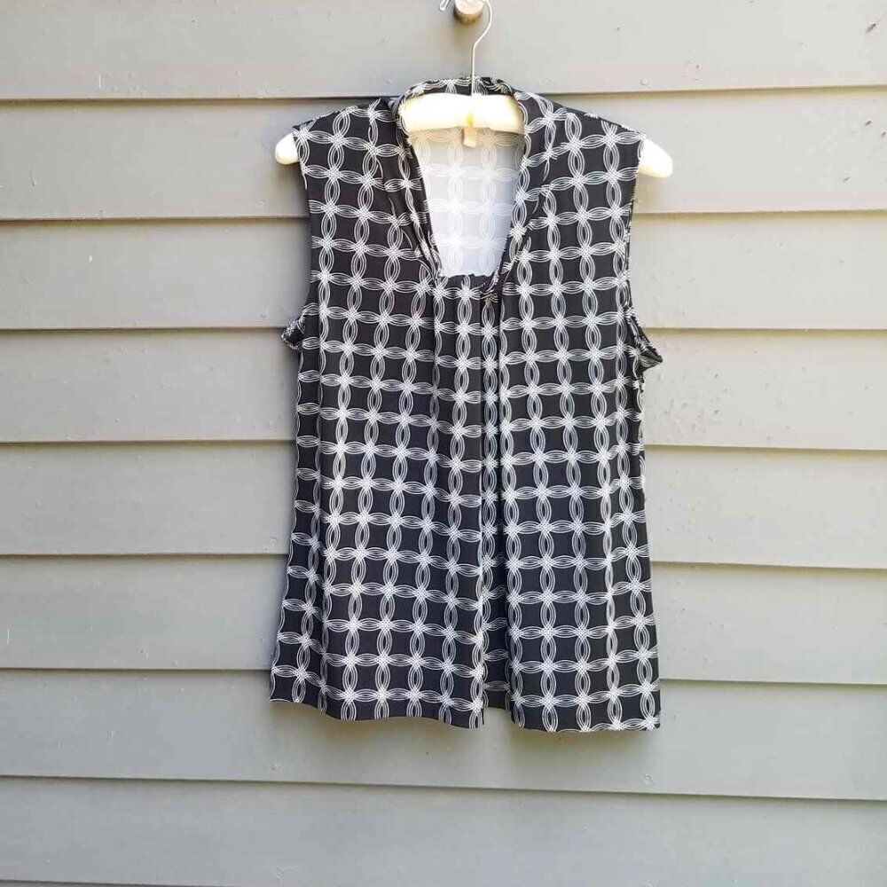 Banana Republic Factory Black White Top size large